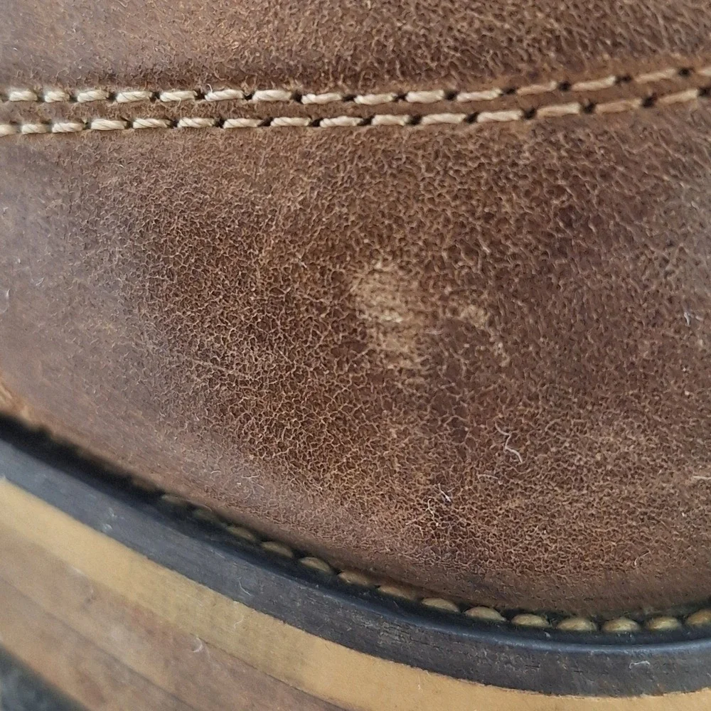 Leather Dress Shoes Steve Madden Tan 12 Jamyson Cap Toe Oxford Mens Brown Rugged